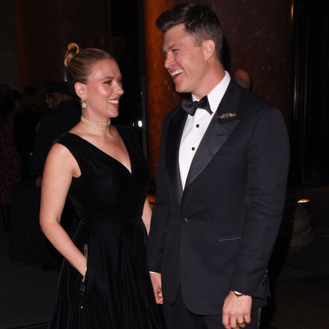 scarlett-johansson-colin-jost-red-carpet
